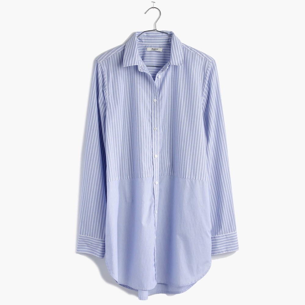 Madewell Stripe Tunic Shirt